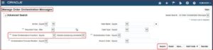 Advance Search- Oracle Order Management Cloud | Tangenz Corporation