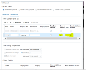 Oracle HCM Cloud - Change Manager view of Time card approval