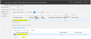 Employee Earnings Distribution Overrides | Oracle HCM