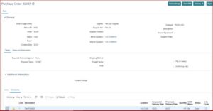 Purchase Order | Oracle ERP Cloud