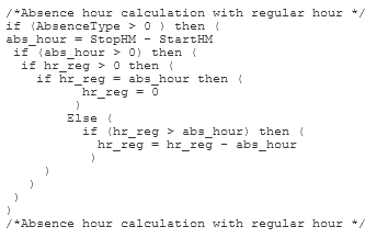 Absence Hour Calculation | HCM Cloud