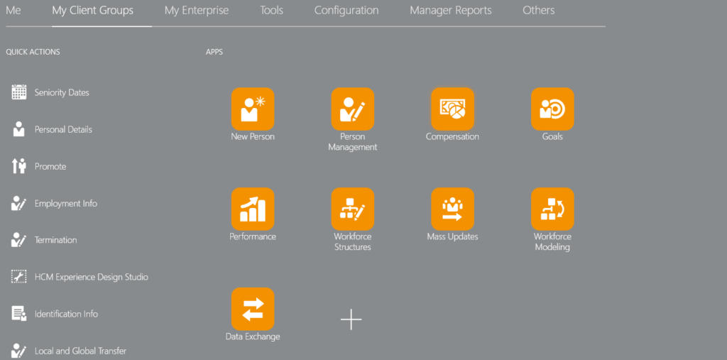 Oracle HCM Cloud -My Client Group | Tangenz Corporation