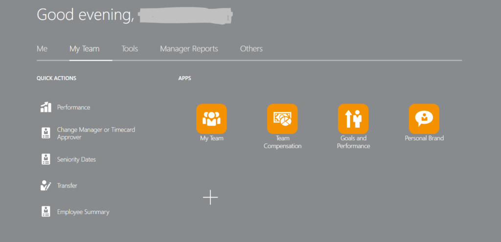 Oracle HCM Cloud | My Team Dashboard