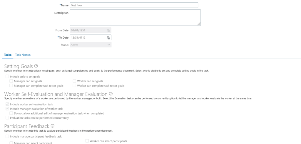 Oracle HCM Cloud | Performance Process Flow Dashboard