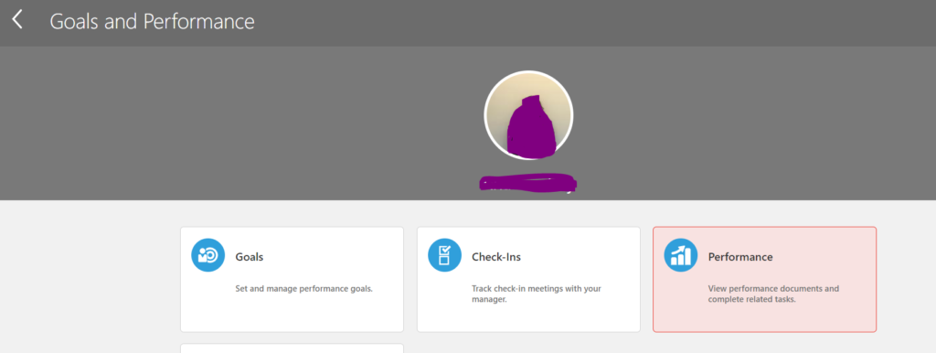 Selecting Performance in Goals & Performance 