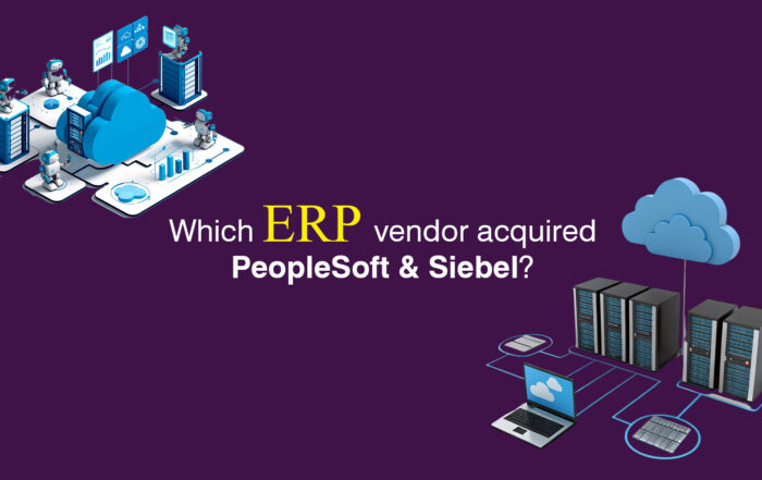 Which ERP vendor acquired Peoplesoft and Siebel-Tangenz